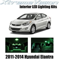 XtremeVision Interior LED for Hyundai Elantra 2011-2014 4 pcs Green Interior LED Kit   Installation Tool
