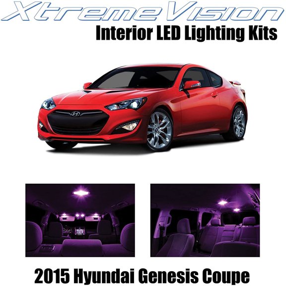XtremeVision Interior LED for Hyundai Genesis 2015+ 8 pcs Pink Interior LED Kit + Installation Tool Tool