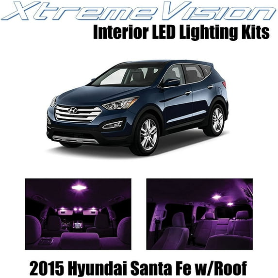 XtremeVision Interior LED for Hyundai Sonata 2011-2014 8 pcs Pink Interior LED Kit + Installation Tool