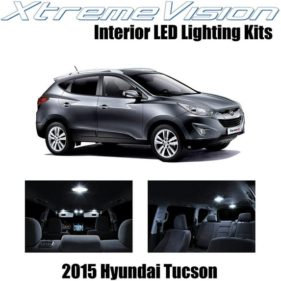 XtremeVision Interior LED for Hyundai Tucson 2015+ 8 pcs Pure White Interior LED Kit + Installation Tool Tool