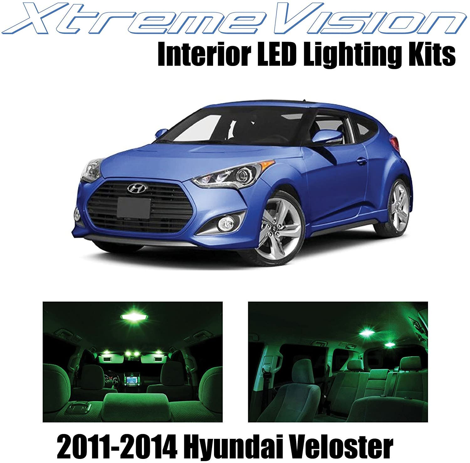 10-Piece LED Interior Light Kit For Dodge Caliber 2007-2012 – Super Bright 6000K White, Map/Dome/Trunk/License