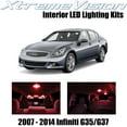 thumbnail image 1 of XtremeVision Interior LED for Infiniti G35 G37 Sedan 2007-2014 10 pcs Red Interior LED Kit + Installation Tool, 1 of 3