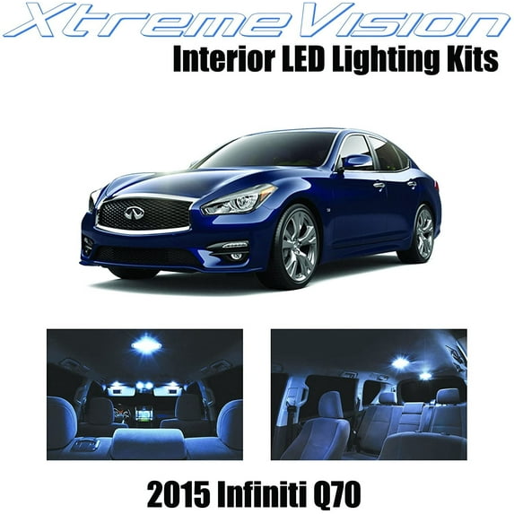 XtremeVision Interior LED for Infiniti Q70 2015+ 13 pcs Cool White Interior LED Kit + Installation Tool