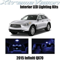 XtremeVision Interior LED for Infiniti QX70 2015  12 pcs Blue Interior LED Kit   Installation Tool