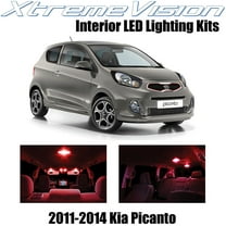 XtremeVision Interior LED for Kia Picanto 2011-2014 4 pcs Red Interior LED Kit   Installation Tool