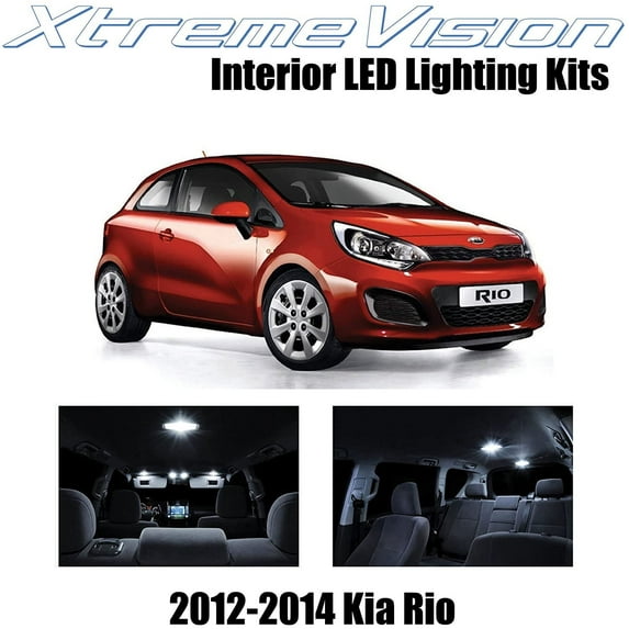 XtremeVision Interior LED for Kia Rio 2012-2014 3 pcs Pure White Interior LED Kit + Installation Tool