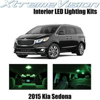 XtremeVision Interior LED for Kia Sedona 2015  9 pcs Green Interior LED Kit   Installation Tool