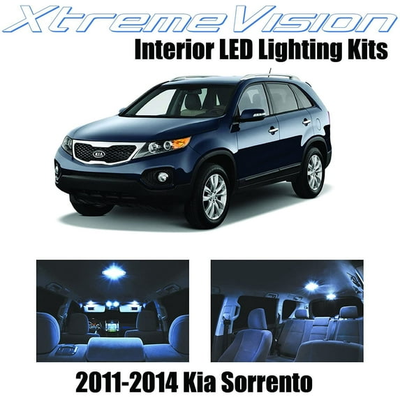 XtremeVision Interior LED for Kia Sorento 2011-2014 8 pcs Cool White Interior LED Kit + Installation Tool