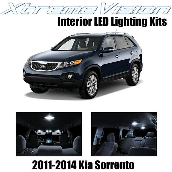 XtremeVision Interior LED for Kia Sorento 2011-2014 8 pcs Pure White Interior LED Kit + Installation Tool