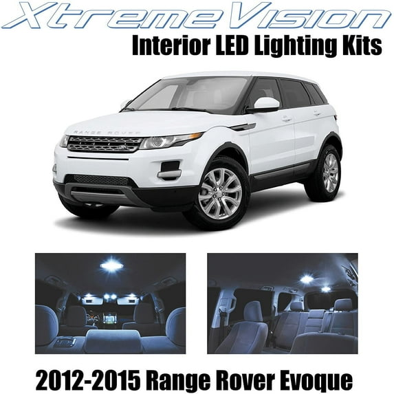 XtremeVision Interior LED for Land Rover Range Rover Evoque SUV 2012-2015 9 pcs Cool White Interior LED Kit + Installation Tool
