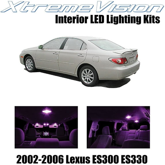 XtremeVision Interior LED for Lexus ES300 ES330 2002-2006 7 pcs Pink Interior LED Kit + Installation Tool