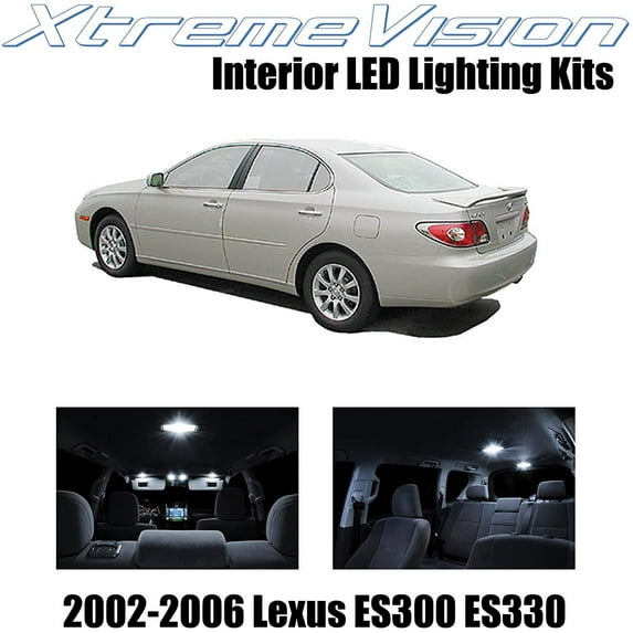 XtremeVision Interior LED for Lexus ES300 ES330 2002-2006 7 pcs Pure White Interior LED Kit + Installation Tool