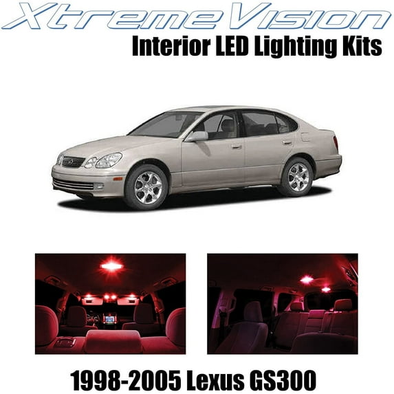 XtremeVision Interior LED for Lexus ES300 ES350 2013-2015 10 pcs Red Interior LED Kit + Installation Tool Tool