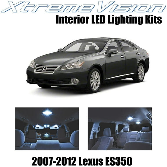 XtremeVision Interior LED for Lexus ES350 2007-2012 7 pcs Cool White Interior LED Kit + Installation Tool
