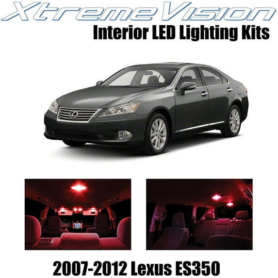 XtremeVision Interior LED for Lexus ES350 2007-2012 7 pcs Red Interior LED Kit + Installation Tool