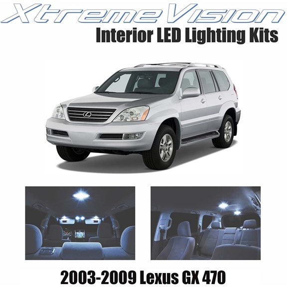 XtremeVision Interior LED for Lexus GX 470 2003-2009 11 Pieces Cool White Interior LED Kit + Installation Tool