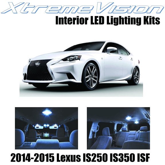 XtremeVision Interior LED for Lexus IS250 IS350 ISF 2014-2015 11 Pieces Cool White Interior LED Kit + Installation Tool
