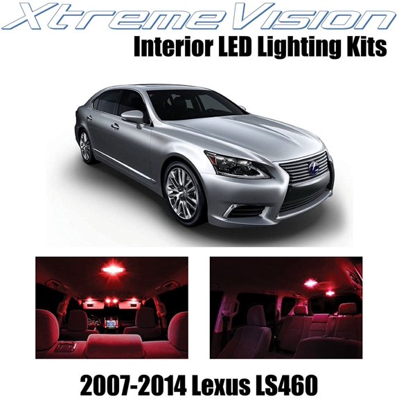 XtremeVision Interior LED for Lexus LS460 LS600h 2007-2014 13 pcs Red Interior LED Kit + Installation Tool