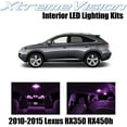 thumbnail image 1 of XtremeVision Interior LED for Lexus RX350 RX450h 2010-2015 10 pcs Pink Interior LED Kit + Installation Tool, 1 of 5