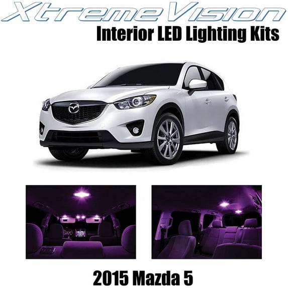 XtremeVision Interior LED for Mazda 5 2015+ 6 pcs Pink Interior LED Kit + Installation Tool