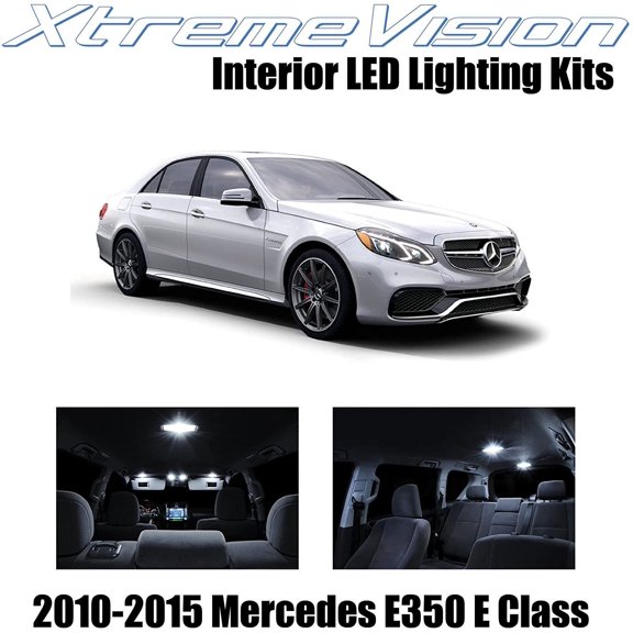 XtremeVision Interior LED for Mercedes E350 E550 E63 AMG E Class Sedan 2010-2015 7 pcs Pure White Interior LED Kit + Installation Tool Tool