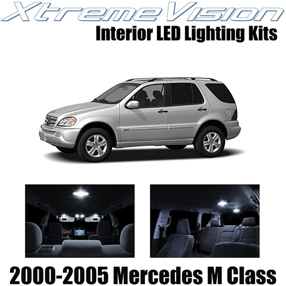 XtremeVision Interior LED for Mercedes M Class 2000-2005 18 pcs Pure White Interior LED Kit + Installation Tool