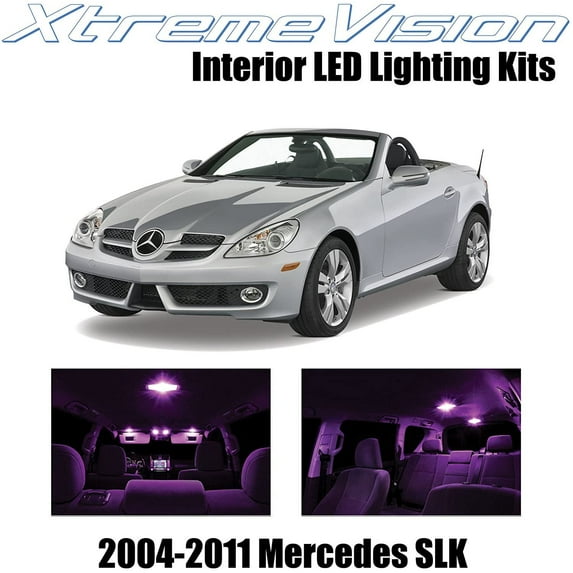 XtremeVision Interior LED for Mercedes SLK 2004-2011 10 pcs Pink Interior LED Kit + Installation Tool