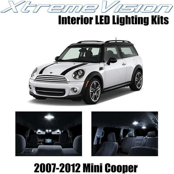 XtremeVision Interior LED for Mini Cooper 2007-2012 10 pcs Pure White Interior LED Kit + Installation Tool