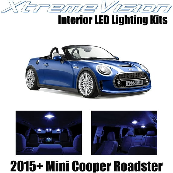 XtremeVision Interior LED for Mini Cooper Roadster 2015+ 10 pcs Blue Interior LED Kit + Installation Tool