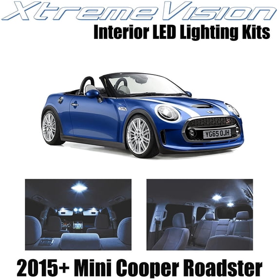 XtremeVision Interior LED for Mini Cooper Roadster 2015+ 10 pcs Pure White Interior LED Kit + Installation Tool
