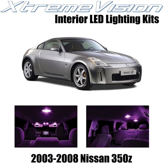 XtremeVision Interior LED for Nissan 350Z 2003-2008 5 pcs Pink Interior LED Kit + Installation Tool