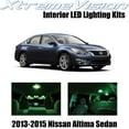 thumbnail image 1 of XtremeVision Interior LED for Nissan Altima Sedan 2013-2015 7 pcs Green Interior LED Kit + Installation Tool, 1 of 8