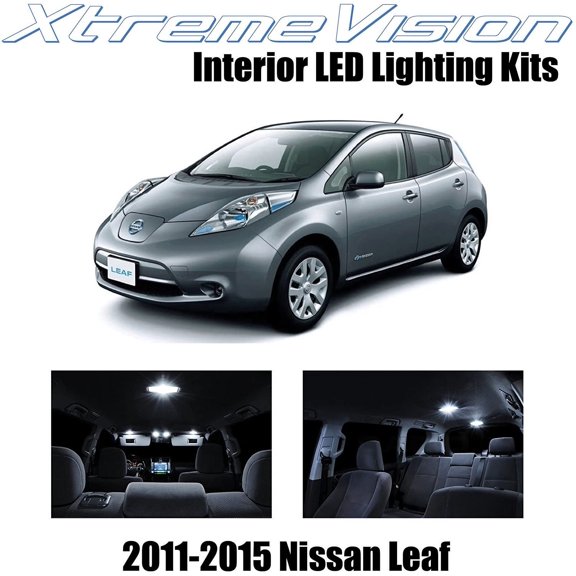 XtremeVision Interior LED for Nissan Leaf 2011-2015 3 pcs Pure White Interior LED Kit + Installation Tool