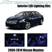 XtremeVision Interior LED for Nissan Maxima 2009-2014 14 pcs Blue Interior LED Kit + Installation Tool