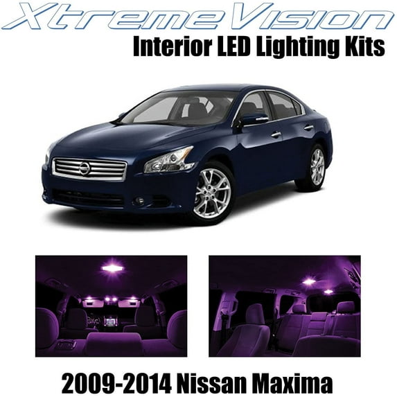 XtremeVision Interior LED for Nissan Maxima 2009-2014 14 pcs Pink Interior LED Kit + Installation Tool
