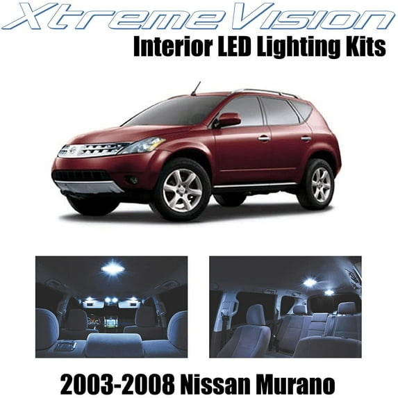 XtremeVision Interior LED for Nissan Murano 2003-2008 9 pcs Cool White Interior LED Kit + Installation Tool