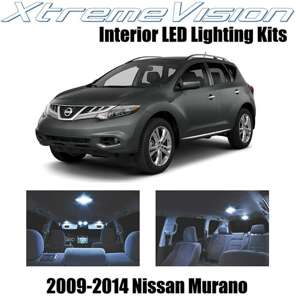 XtremeVision Interior LED for Nissan Murano 2009-2014 10 pcs Cool White Interior LED Kit + Installation Tool