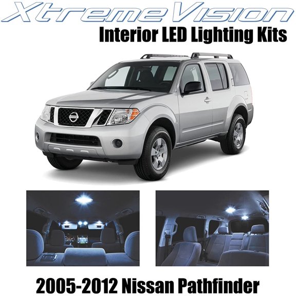 XtremeVision Interior LED for Nissan Pathfinder 2005-2012 10 pcs Cool White Interior LED Kit + Installation Tool