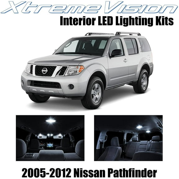 XtremeVision Interior LED for Nissan Pathfinder 2005-2012 10 pcs Pure White Interior LED Kit + Installation Tool