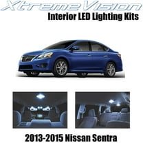 XtremeVision Interior LED for Nissan Sentra 2013-2015 4 pcs Cool White Interior LED Kit Installation Tool