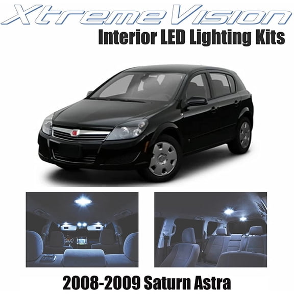 XtremeVision Interior LED for Saturn Astra 2008-2009 (6 Pieces) Cool White Interior LED Kit + Installation Tool