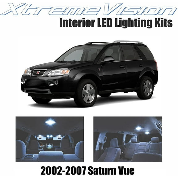 XtremeVision Interior LED for Saturn Vue 2002-2007 9 Pieces Cool White Interior LED Kit + Installation Tool