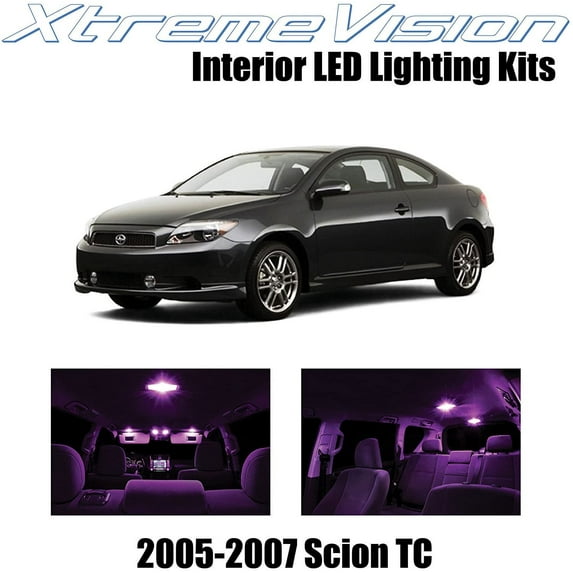 XtremeVision Interior LED for Scion TC 2005-2007 10 pcs Pink Interior LED Kit + Installation Tool