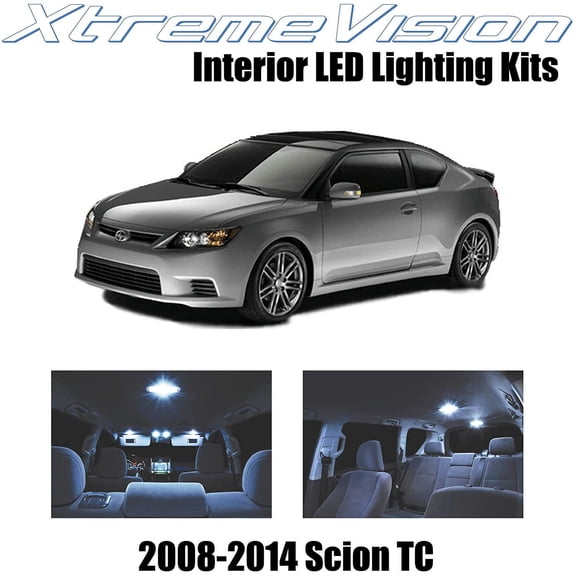 XtremeVision Interior LED for Scion TC 2008-2014 10 pcs Cool White Interior LED Kit + Installation Tool