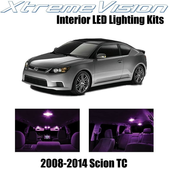 XtremeVision Interior LED for Scion TC 2008-2014 10 pcs Pink Interior LED Kit + Installation Tool