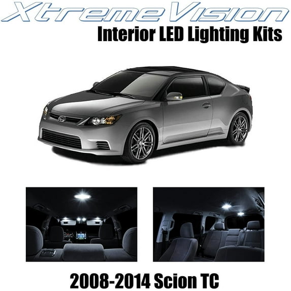 XtremeVision Interior LED for Scion TC 2008-2014 10 pcs Pure White Interior LED Kit + Installation Tool