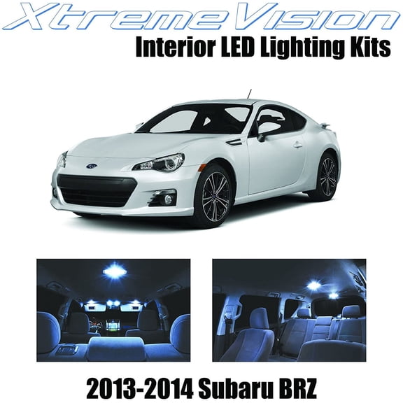 XtremeVision Interior LED for Subaru BR-Z BRZ 2013-2014 (6 Pieces) Cool White Interior LED Kit + Installation Tool