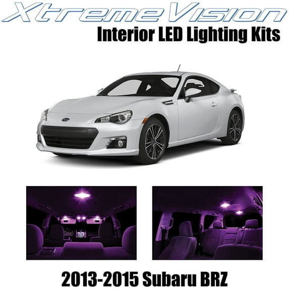 XtremeVision Interior LED for Subaru BRZ 2013-2015 10 pcs Pink Interior LED Kit + Installation Tool