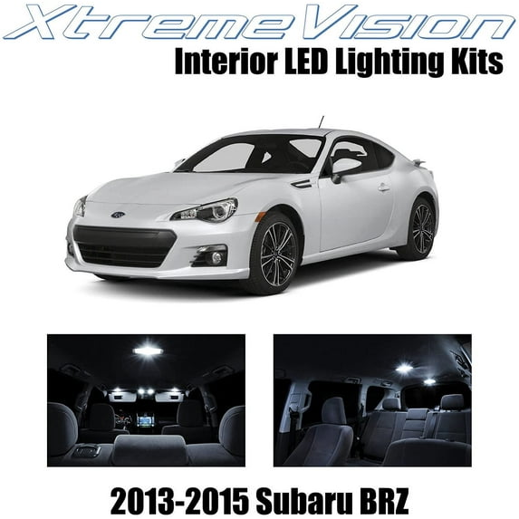 XtremeVision Interior LED for Subaru BRZ 2013-2015 10 pcs Pure White Interior LED Kit + Installation Tool