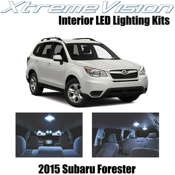 XtremeVision Interior LED for Subaru Forester 2015+ 8 pcs Cool White Interior LED Kit + Installation Tool